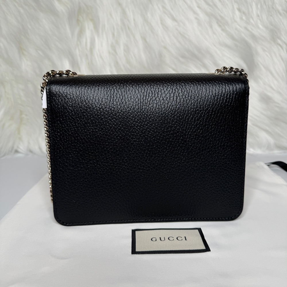 Gucci Black Icon GG Interlocking Small Crossbody Bag - Picture 2 of 12